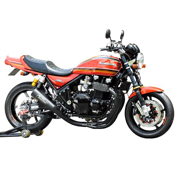 ナイトロレーシング 4in1機械曲げ スチール メガホンEXマフラー カットオイルパン無し  ゼファー1100