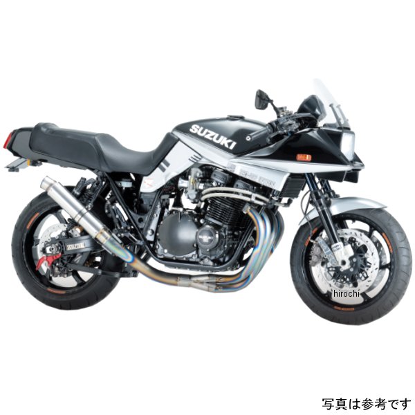 ナイトロレーシング 4in1手曲げチタンEXマフラー φ90 アルミ 420mm GSX1100S KATANA