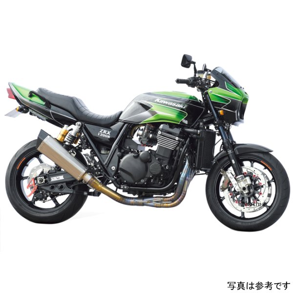 ナイトロレーシング 4in1ウェルドクラフト チタン3D EXマフラー ヴァリアントチタン 艶消し黒 365mm ZRX1200R、ZRX1100