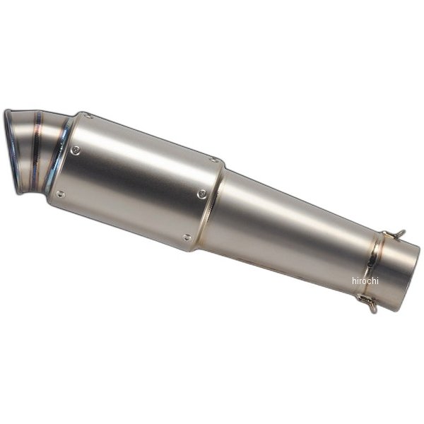 ナイトロレーシング ハーフポリッシュ グレネードチタンサイレンサー V-Ⅱ 300mm 差込口径φ60.5マフラー対応 汎用
