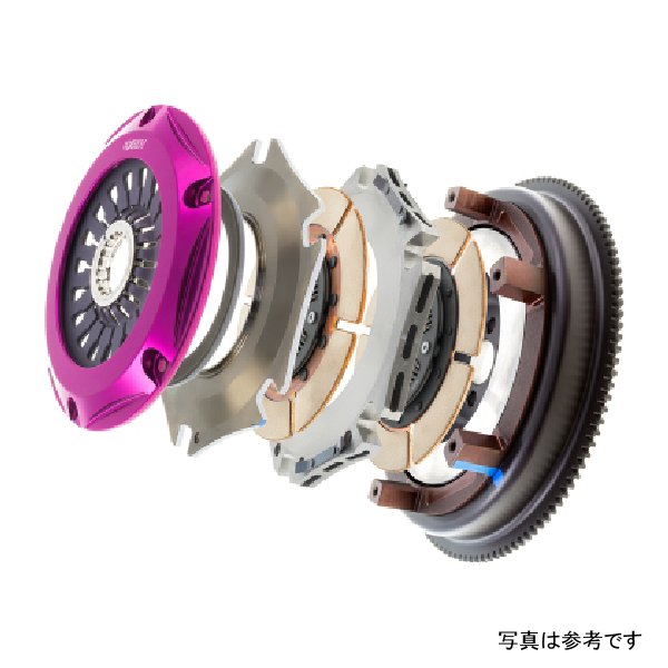 1999-2002 ニッサン Skyline GTR L6 Hyper Twin Cerametallic クラッチ Sprung Center Disc プルタイプ