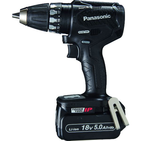 Panasonic デュアル 18V5.0Ah 充電式ドリルドライバー 黒
