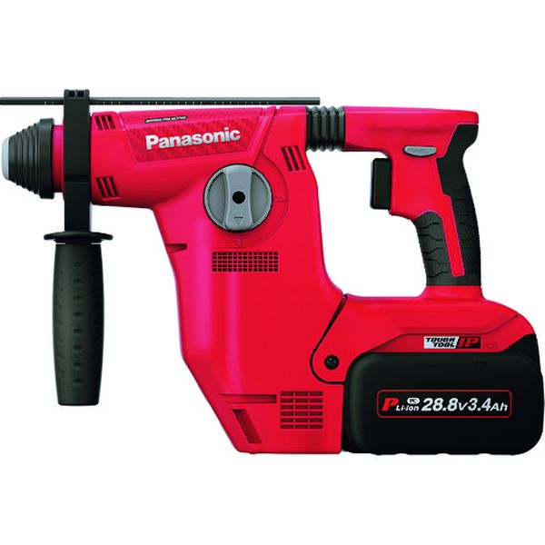 パナソニックエレクトリックワークス Panasonic 28.8V 充電ハンマードリル 集塵なしセット 赤