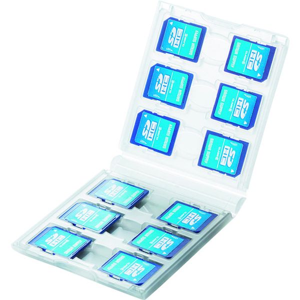 SDカードケース(12枚収納・クリア)