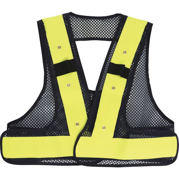 F-H-VフルハーネスベストLED ネイビーx蛍光イエロー