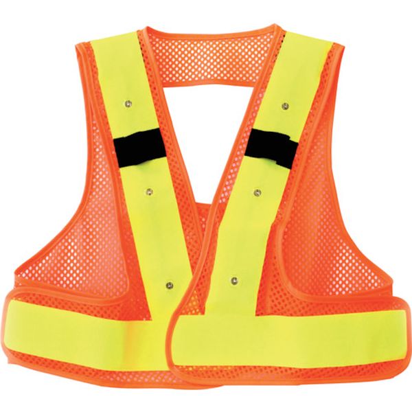 リンクサス F-H-VフルハーネスベストLED 蛍光オレンジx蛍光イエロー