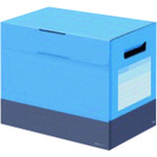 FL030BF 196-4453  76461)ボックスファイルフタ付200mm スカイBL