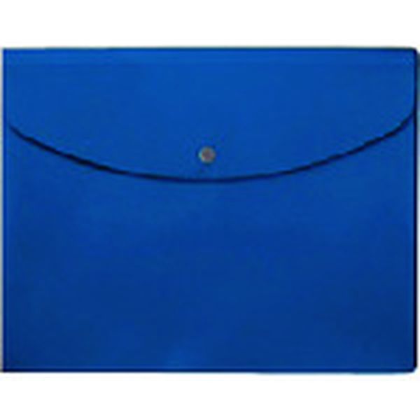 FL121CHBL 196-2849  88571)ポケット付エンベロープ 横型マチ付 青