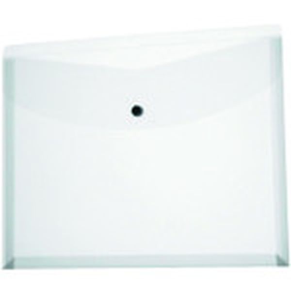 FL121CHCL 196-9162  88574)ポケット付エンベロープ 横型マチ付 クリア