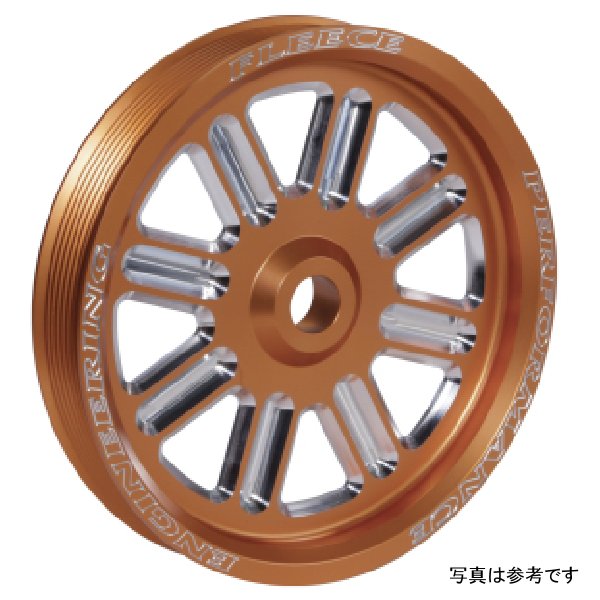 ダッジ・カミンズ デュアルポンプ スポークプーリー FPEデュアルポンプブラケット用 オレンジ