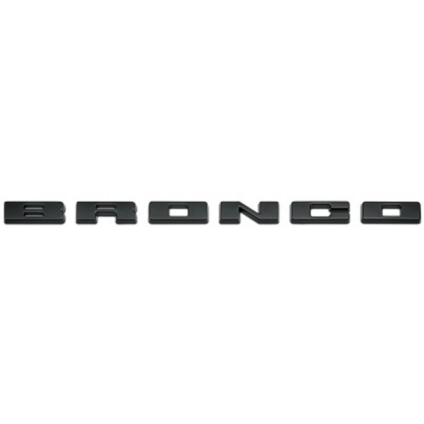 2021+ Bronco Grille Lettering Overlay Kit ブラック