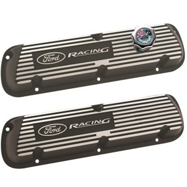 ブラック Satin Valve Covers Racing EFI