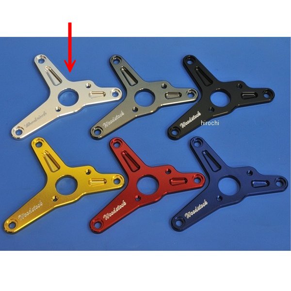 フロントスプロケットカバー 90年以降 NSR250R シルバー