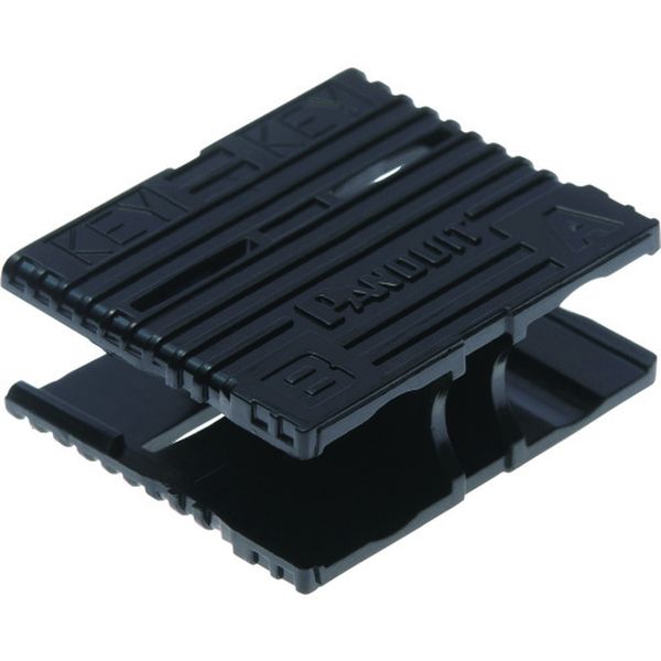 OptiCam研磨済み光コネクタ用SCデュプレックスクリップ 黒