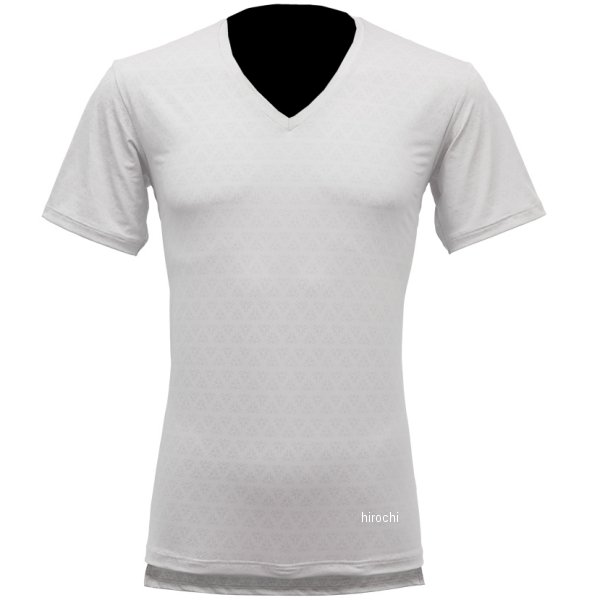 冷感シャツ 半袖Vネック ライフスタイルライン 白