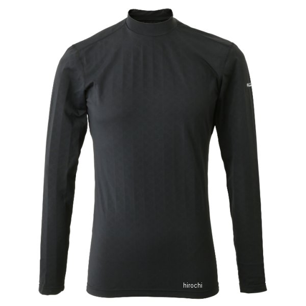 冷感シャツ 長袖ローネック パフォーマンスライン 黒