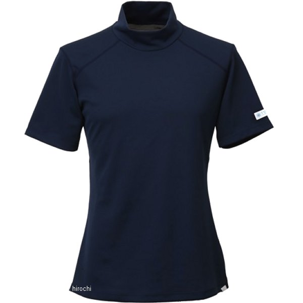 冷感シャツ 半袖モックネック レギュラーフィット パフォーマンスライン ネイビー