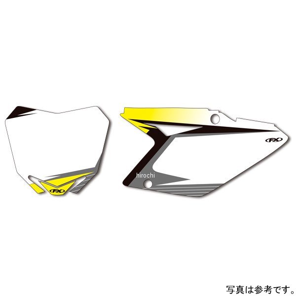 プリカットプリンテッド バックグラウンド 19年−20年 RMZ250、18年−20年 RMZ450 白