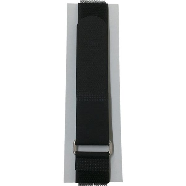 マジックテープ 万能バンドゴム無し 25mm×40cm 環付 ブラック