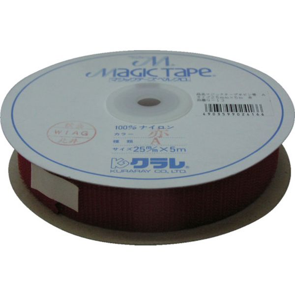 マジックテープ マジックテープボビン巻A 25mm×5m レッド
