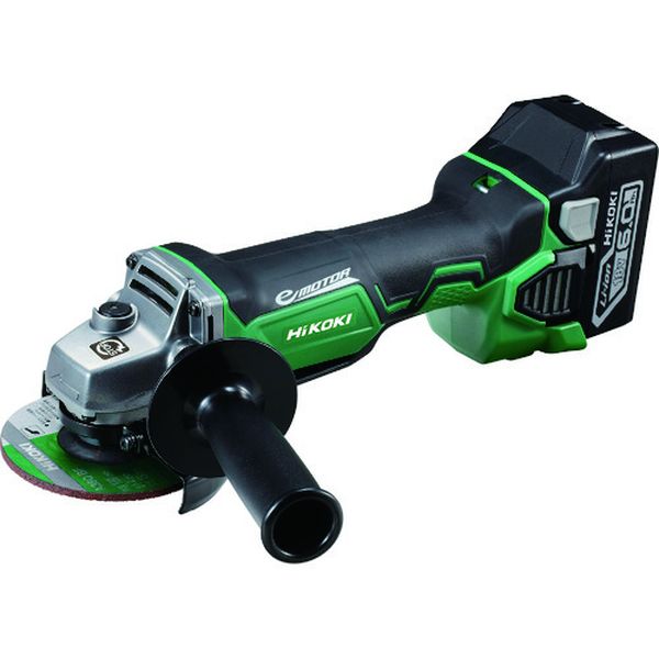 18Vコードレスディスクグラインダ6.0Ah ブレーキ付 パドルスイッチ式