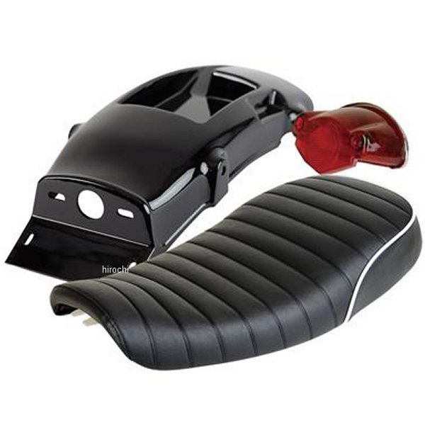 キングシート & 38ETフェンダーレスキット 10年-17年 SR400 黒/白