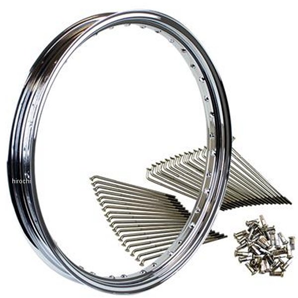 21インチキット MT クローム ステンレススポーク フロント エストレヤ ディスクブレーキ車