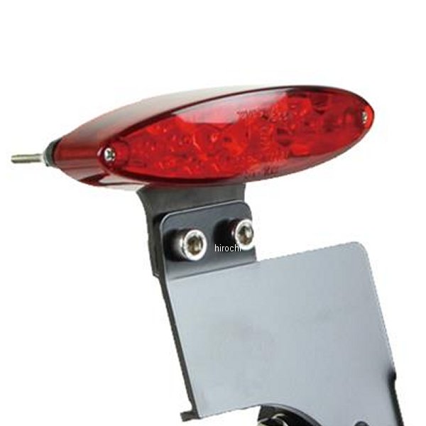 LEDオーバルテール レッドレンズ サイドナンバーキット 汎用