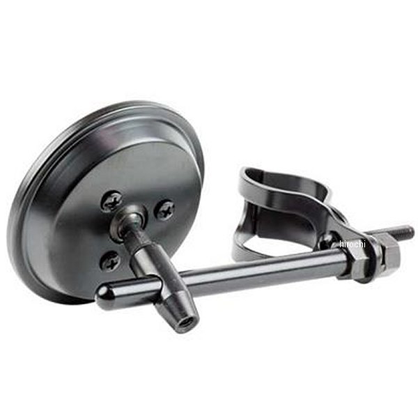 フォーククランプミラー 3インチラウンド 黒