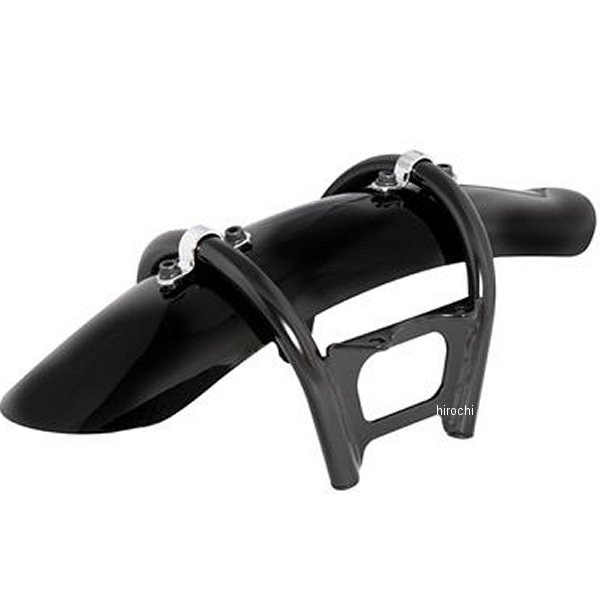 パイプワークフロントフェンダー 黒塗装仕上げ TW225、TW200