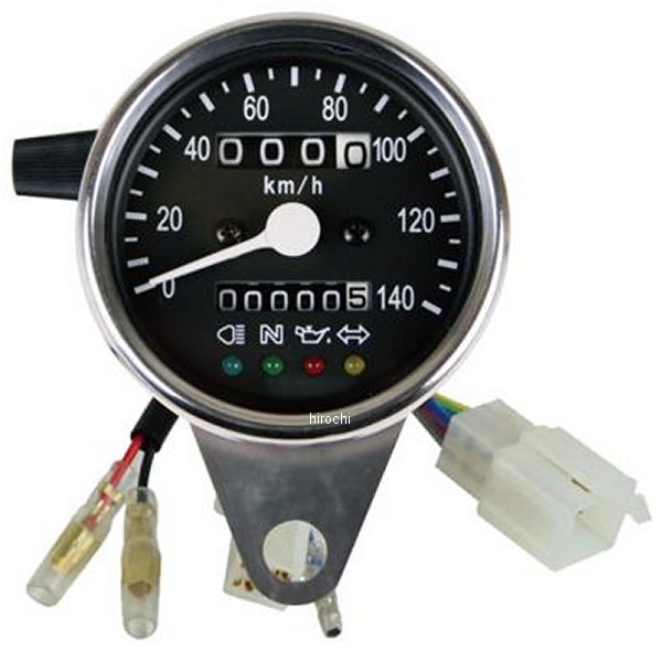 サイドマウントメーターキット φ60インジゲーターランプ付き SR500、SR400 ドラムブレーキ車