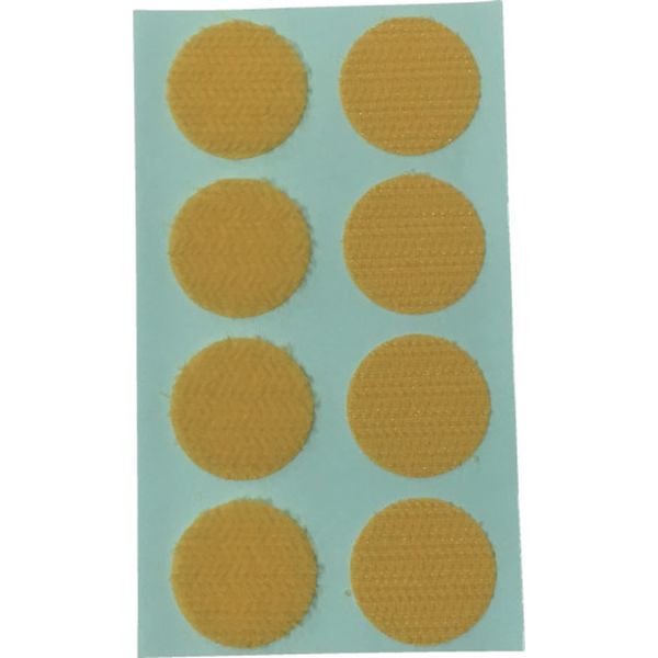 マジックテープ ワンタッチ 22φ 8コ入り イエロー
