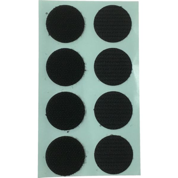 マジックテープ ワンタッチ 22φ 8コ入り ブラック