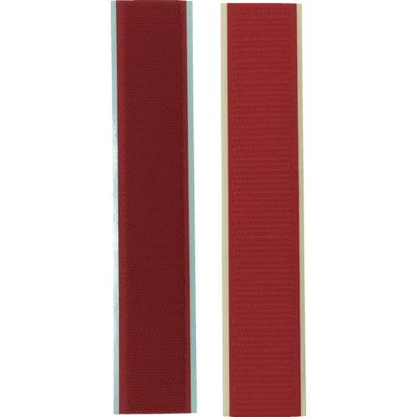 マジックテープ アイロンワンタッチ 25mm×15cm レッド