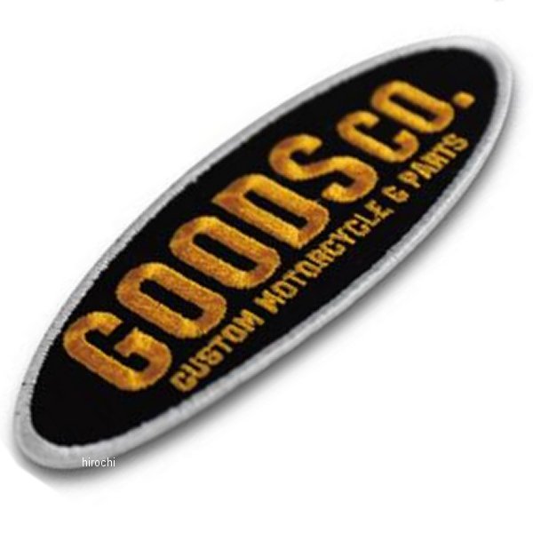 GOODS ワッペン 黒/黄/白