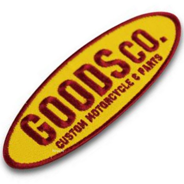 GOODS ワッペン 赤/黄
