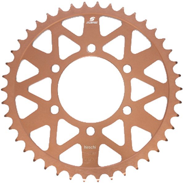 スプロケット 520 アルミ製モリブデントリートメント ブロンズ