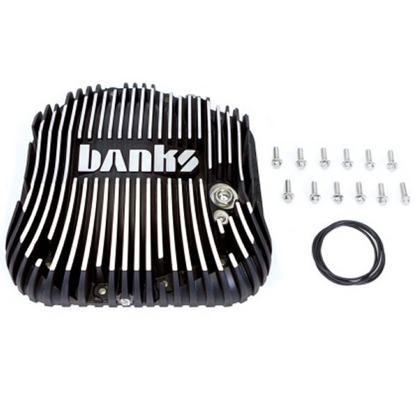 Banks 85-19 フォード F250/ F350 10.25in 12 Bolt ブラック Milled デファレンシャル Cover Kit