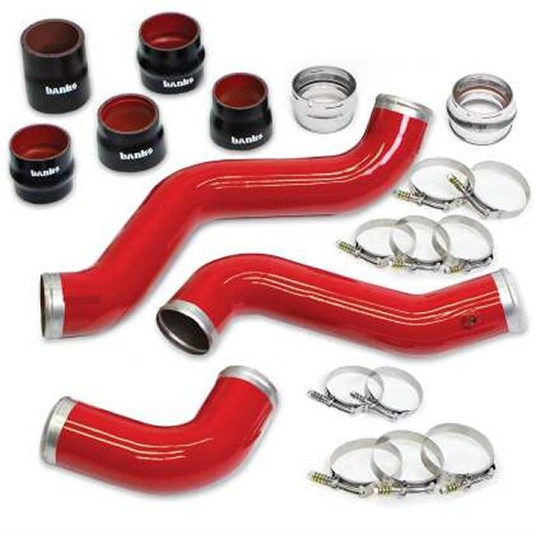 20年 GM 2500/3500 6.6L L5P Boost Tube Upgrade Kit レッド