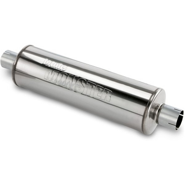 Chevy / Dodge / ニッサン & トヨタ Muffler - 3in X 3in S/S