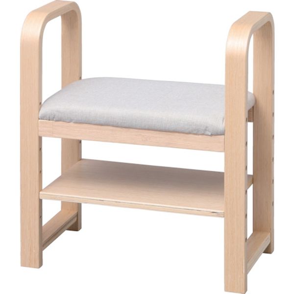 512789 玄関椅子 CG-55 ナチュラル