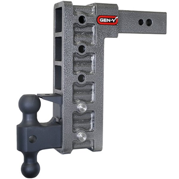 Mega Duty 2.5in Shank 12in Drop 3.5K TW 32K Hitch w/GH-0161 Dual-Ball/Pintle Lock