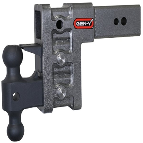 Mega Duty 3in Shank 6in Drop 3.5K TW 32K Hitch w/GH-0161 Dual-Ball/GH-0162 Pintle Lock