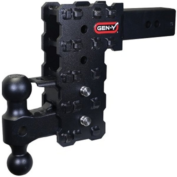 Phantom-X 2.5in Solid Shank 7.5in Drop 1.6K TW 16K Hitch w/GH-051 Dual-Ball & GH-032 Pintle LK