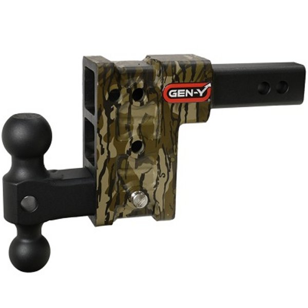 Mega Duty 2in Shank 5in Drop 1.5K TW 10K Hitch w/GH-031 Dual-Ball - Mossy Oak