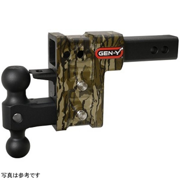 Mega Duty 2in Shank 5in Drop 2K TW 16K Hitch w/GH-051 Dual-Ball/GH-032 Pintle Lock - Mossy Oak