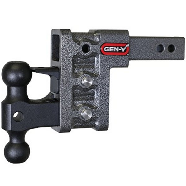 Mega Duty 2in Shank 5in Drop 2K TW 16K Hitch w/GH-051 Dual-Ball/GH-032 Pintle Lock