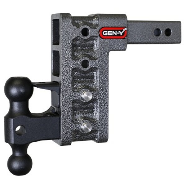 Mega Duty 2in Shank 7.5in Drop 2K TW 16K Hitch w/GH-051 Dual-Ball/GH-032 Pintle Lock