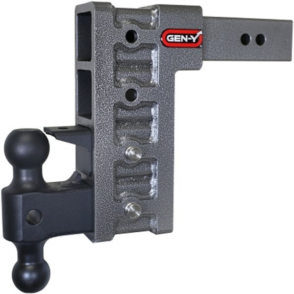 Mega Duty 2.5in Shank 9in Drop 3K TW 21K Hitch w/GH-061 Dual-Ball/GH-062 Pintle Lock
