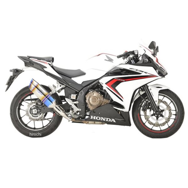 アールズギア r's gear スリップオンマフラー GPスペック タイプS 19年以降 CBR400R チタンドラッグブルー
